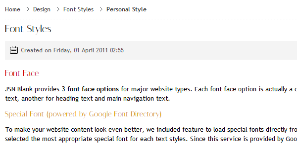 Font Face Personal Special